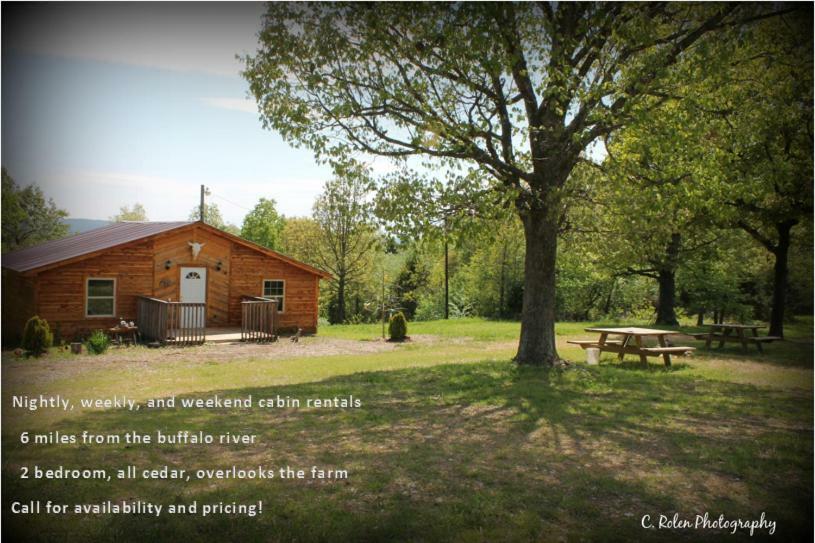 Cedar Cabin Located On A Buffalo Farm Marshall Exteriör bild